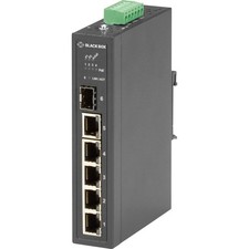 Black Box Industrial Ethernet PoE+ Switch - Unmanaged, Extreme Temperature, picture