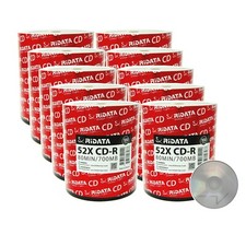 1000 Pack Ridata CD-R 52X 700MB/80Min Branded Logo Blank Media Recordable Disc picture