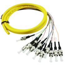 12 Cords 1.5 Meter ST UPC SM Single Mode 9/125 Bundles Optical Fiber Pigtail picture