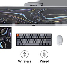 BLACK/GREY - KEYCHRON K12 WIRELESS MECHANICAL KEYBOARD picture