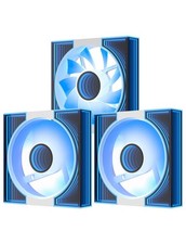 darkFlash DM8 3-Pack Reverse Blade RGB PWM Fans, Dual Ring Infinity Mirror Ca... picture