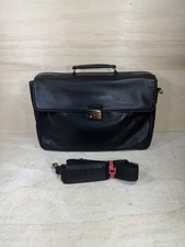 Coach Black Leather Metro Transit Briefcase Laptop Bag  5307 (no keys) Unlocked picture