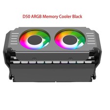 FEARLESS D50 ARGB RAM Memory Cooler Dual Fan Heatsink DDR3/DDR4/DDR5 picture