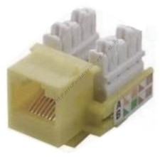 Lot25pcs/pack Cat5e RJ45 Keystone Network 10/100/1000 Jack 110Punch {IVORY/BEIGE picture