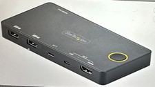 StarTech.com 2 Port Hybrid USB-A + HDMI & USB-C KVM Switch - Single 4K 60Hz  picture