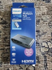 Philips USB-C Multiport Hub 4K60 HDMI + 100W PD + USB-C 10Gbps SWL3303M/37 picture
