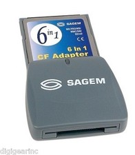 6in1 Compact Flash CF Card Adapter for Printer PDA xD upto 2GB SD picture