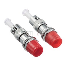 2pcs Fiber Optic Connector FC Female -ST Male Fiber Adapter ST-FC Flange Coupler picture
