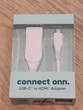 Connect Onn  USB-C to HDMI Adapter White Connect onn NWT picture
