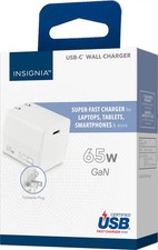 Insignia 65W USB-C Wall Charger MacBook Pro iPad Tablets Phones Laptops - SEALED picture