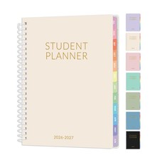 Student Planner 2026-2027 Academic Weekly Monthly 6.5 x8.3 Beige SUNEE picture