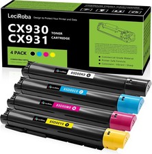Compatible w/ Lexmark 85D00K0 85D00C0 85D00M0 85D00Y0 CX930 CX931 Toner 4-Pack picture