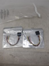 Lot of 2 RadioShack 4-Pin Molex to SATA Power Cables – PC Power Supply Adapter picture