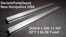 QTY2 EXTRUDED ALUMINUM 2020 X 300 mm 11-3/4