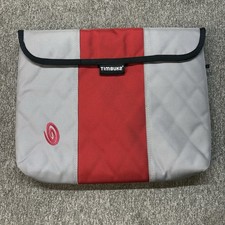 VTG Timbuk2 Classic Padded Laptop Sleeve Case Red Gray Tablet Organizer 14”X12” picture