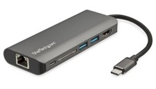 StarTech.com USB C Multiport Adapter - USB-C Travel Dock to 4K HDMI, 3x USB 3.0 picture