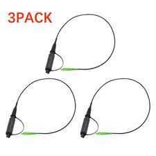 3PACK Optical Hardened Male Connector to SC/APC Test Jumper Singlemode 2 feet picture