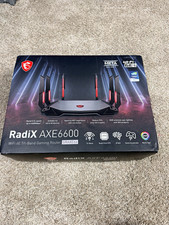 MSI RadiX AXE6600 GRAXE66 WiFi 6E Tri-Band Gaming Router 6600Mbps 5-Port picture