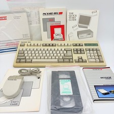 Packard Bell 386X Keyboard Mouse Manuals PBVIDEO4 VHS Vintage PC Lot picture