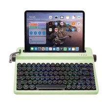 YUNZII QL75 Retro Typewriter Hot Swap RGB Keyboard (Green, Cocoa V2) picture