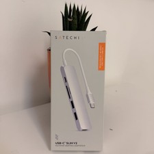 New Satechi USB-C Slim V2 Multiport Adapter ST-SCMA2S Silver picture