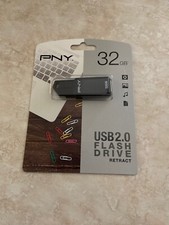 PNY USB 2.0 FLASH DRIVE RETRACT 32GB picture