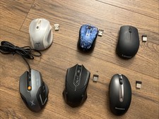 Bundle 6pc Misc Mice, Gaming Mice, Logitech, Lenovo, ET, Fox X Ray picture