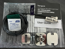 Targus PA410S-1 Notebook Security Defcon CL Serialized Combo Cable Lock Open Box picture