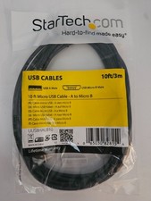 100x StarTech UUSBHAUB10 10 ft Micro USB Charge Sync Cable A to Micro B Android picture