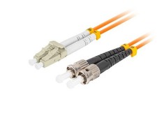 Patchcord światłowodowy Lanberg MM ST/UPC-LC/UPC DUPLEX 3.0MM OM2 50/125 LSZH 10 picture