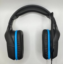Logitech G432 3.5mm Wired Surround Sound Gaming Headset - Black/Blue Very Good picture