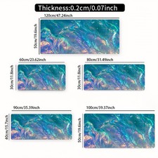 1pc Oversized Gaming Mouse Pad Compatible for Computer, Desk with Edge Design, picture