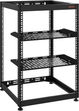 Open Frame Server Rack 10/15/20U Wall-Mount Freestanding Locking Casters Network picture