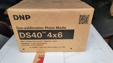 DNP DS40 (4X6) MEDIA KIT (2 ROLLS PER BOX). 400 PRINTS PER ROLL SEALED NEW  picture