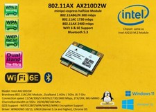 WIFI 6E Mpcie Minipci-express Intel AX210D2W 802.11AX WiFi + Bluetooth 5.3 AX3000 picture