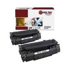 2Pk LTS 53A Q7553A Black Compatible for HP LaserJet M2727 M2727nf MFP Toner picture