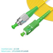 5Pcs 1m 2m 3m 5m FC/APC to SC/APC Single Mode OS2 Simplex Fiber Optic Patch Cord picture