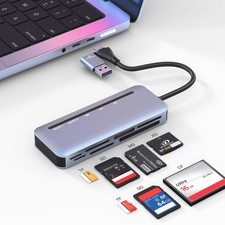 Memory Stick Pro Duo Card Reader, 7 in 1 USB-A/USB-C Multi Memory Card Reader... picture