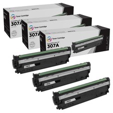 LD 3PK CE741A Fits for HP 307A Black Toner Cartridge LaserJet CP5225 CP5225dn picture