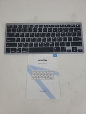 Omoton KB066 Bluetooth Wireless Keyboard for Android and iOS/silver Black Keys picture