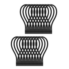 20pcs Black Reusable Silicone Magnetic Cable Tie Twist for Bundling Organizing picture