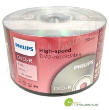 100 PHILIPS Blank 16X DVD-R DVDR Branded Logo 4.7GB Media Disc picture
