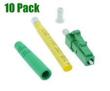 10 Pcs LC-APC Simplex Singlemode Fiber Optic Optical 2.0mm Connector Adapter picture
