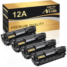 4Pcs Q2612A 12A Toner Cartridge For HP LaserJet 1010 1020 1022n 1022nw 3050 3052 picture