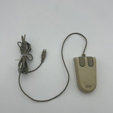 Vintage IBM Two Button Mechanical Ball Computer Mouse 6450350 Untested PS/2 picture