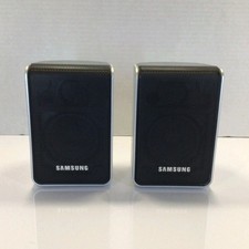 Samsung PS-RP38 Rear Speakers Pair, Silver/Black  (SPEAKERS ONLY/no wires) picture