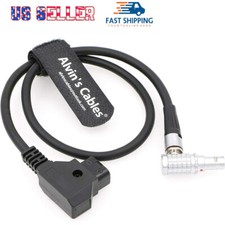 D-Tap to 2 Pin Right Angle Power Cable for Teradek Bond SmallHD Monitor PVC 45CM picture