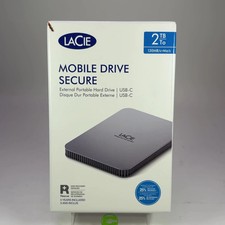 New LaCie Portable Mobile Drive Secure 2TB USB-C to USB-C HDD LRD0TUB picture