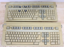 Used Vintage Wang Mechanical Keyboard Rubber Switches Kick Out Stands USA *Parts picture