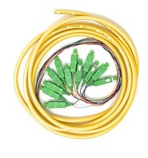 12 Strand Singlemode SC APC Fiber Pigtail 1M for Splice Fiber Optic Patch Cable picture